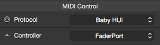 Project Preferences - MIDI Control