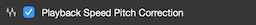 Fluctus Project Playback Speed Pitch Correction
