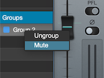 Fader Group Mute